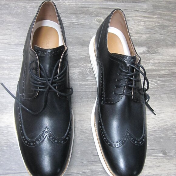 Cole Haan Original Grand Black Leather Men's Shoes - Picture 2 of 6
